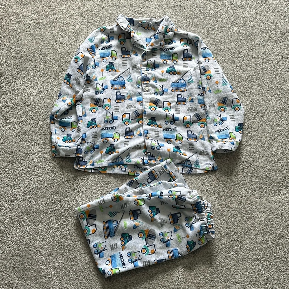 Pottery Barn Kids Trucks Pajama set
